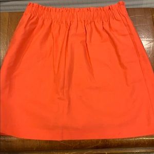 Jcrew coral paper bag waist style skirt
